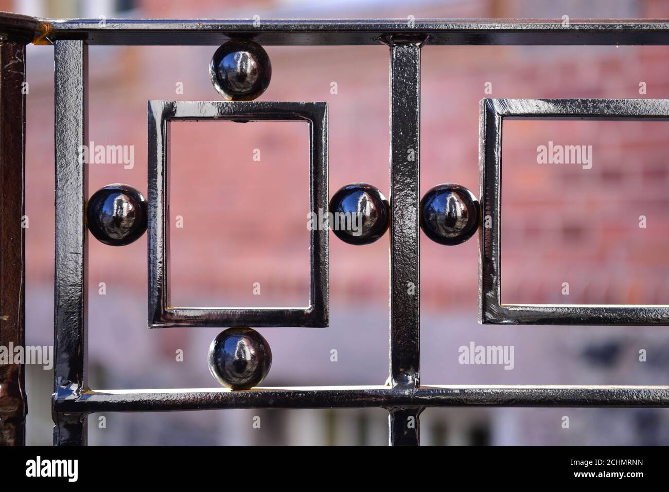 Decorative Metal Gate Texture Fragment Close Up Stock Photo Alamy