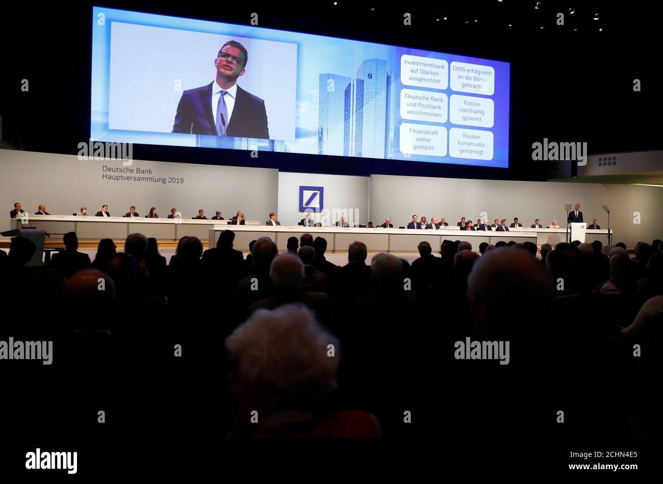 Ceo Christian Sewing Delivers A Speech During The Annual Shareholder Meeting Of Germany S Largest Business Bank Deutsche Bank In Frankfurt Germany May 23 19 Reuters Kai Pfaffenbach Stock Photo Alamy