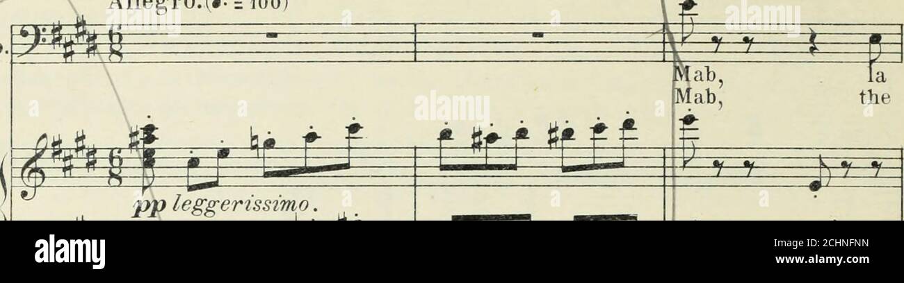 Romeo And Juliet Opera In Five Acts N9 2 Ballade Of Queen Imab Allegro J Ioo Mercutio Piano Pp Leggerissimo Ftp Gt Jtj A E M Pp