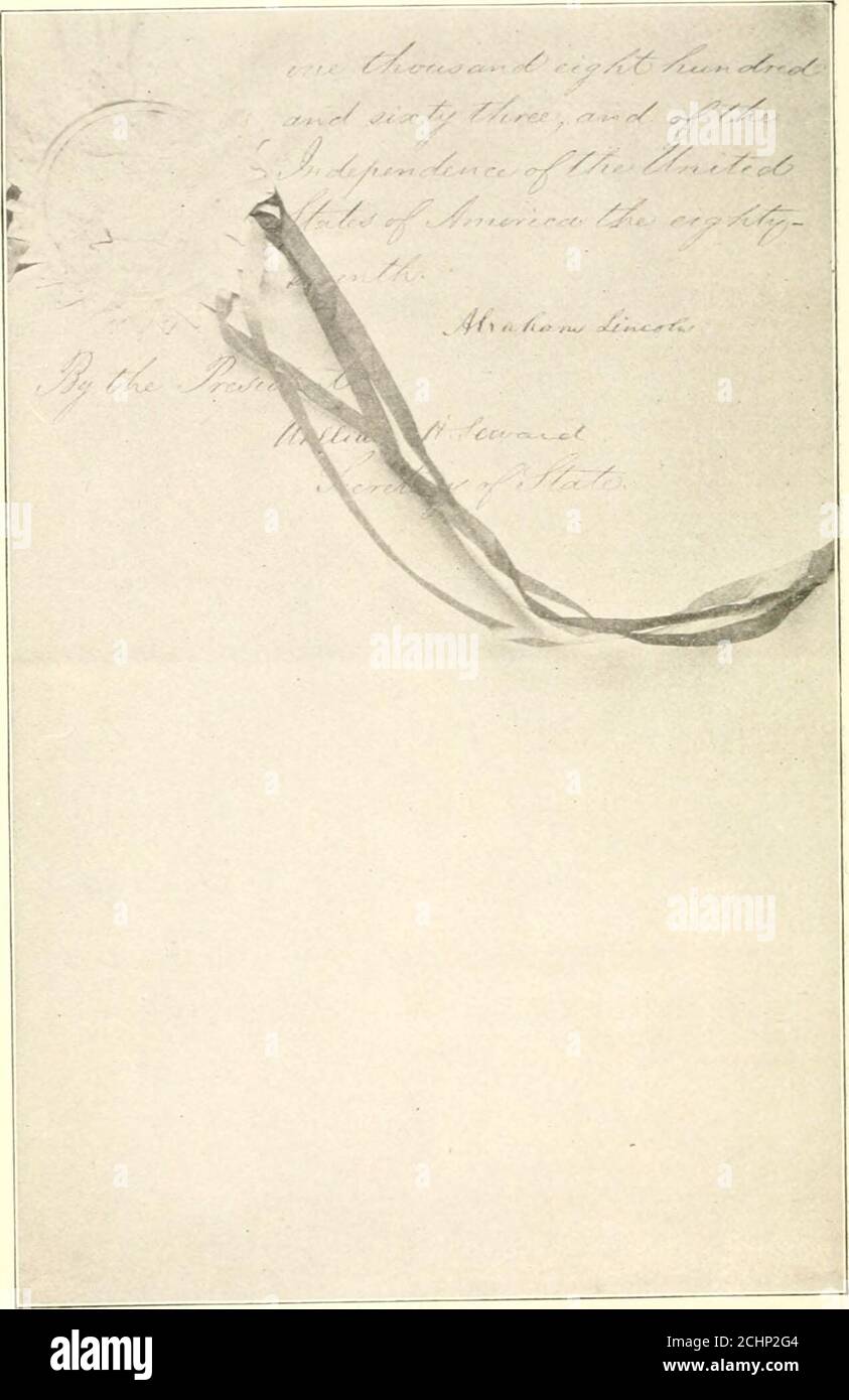 A Compilation Of The Messages And Papers Of The Presidents, 1789-1902 . □ ^  Cr>-C^ I^I^ /^A^D «^^R^Ic^. Last Page Of Lixcul.-S Emancipation  Proclamat Ion.. Lincoln-S Signature To Kmancipation Lr( )Lt.am
