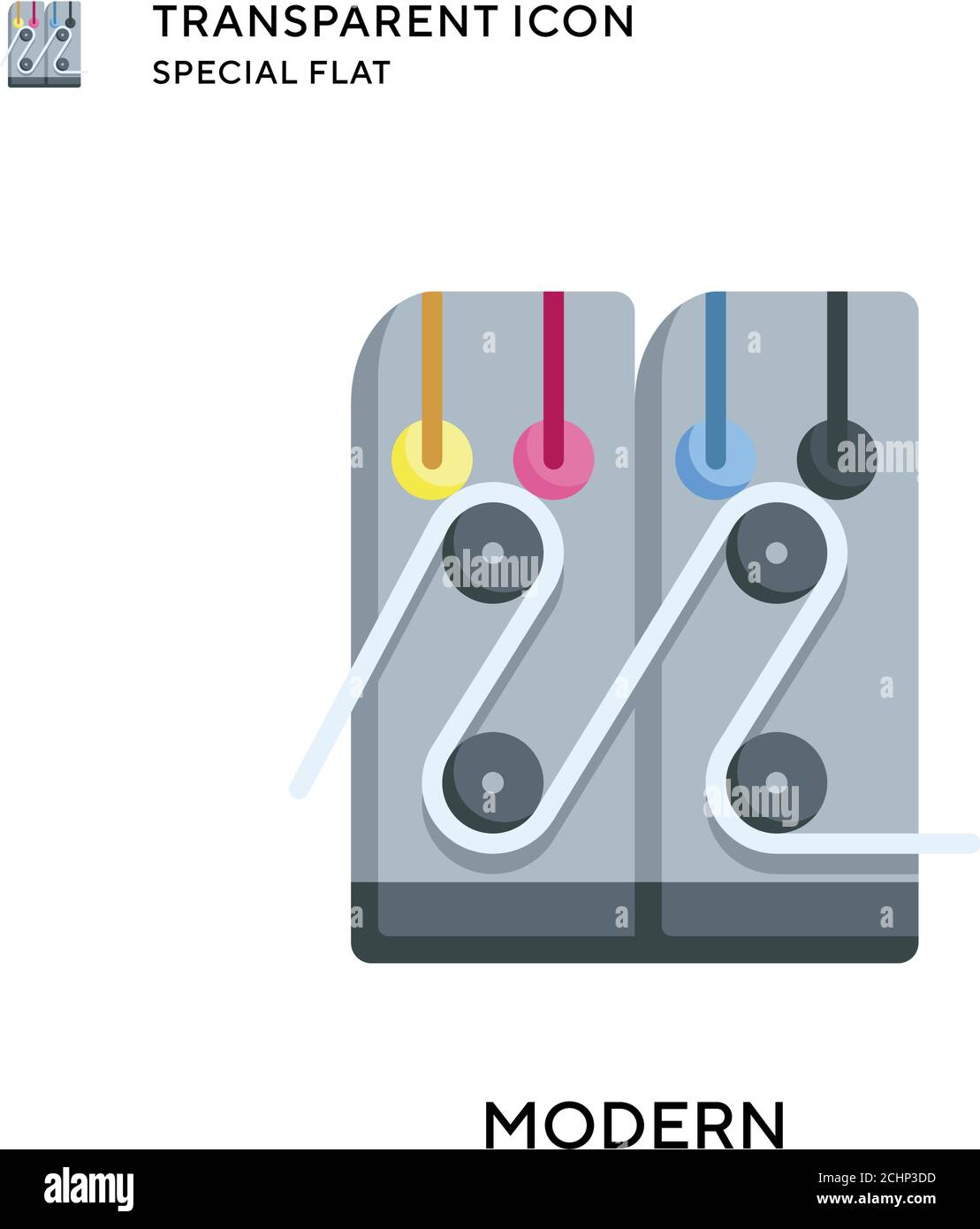 Modern vector icon. Flat style illustration. EPS 10 vector. Stock Vector