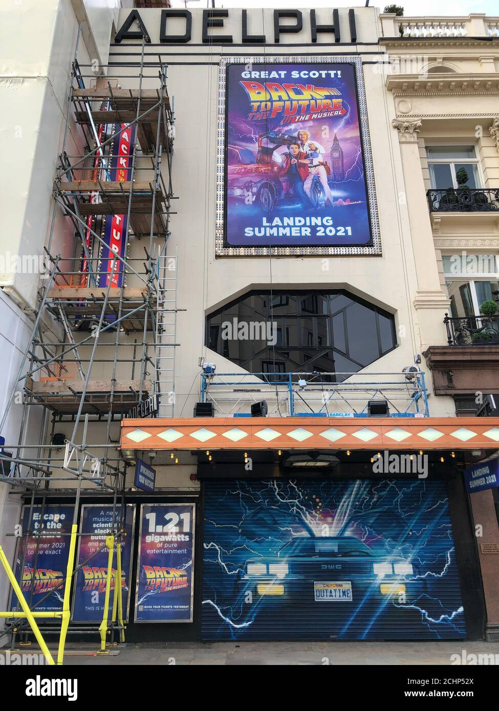 The Adelphi Theatre in London's West End was showing the musical WAITRESS  when it was forced to close on 16th March 2020 as a result of the COVID-19  pandemic. Now undergoing renovations