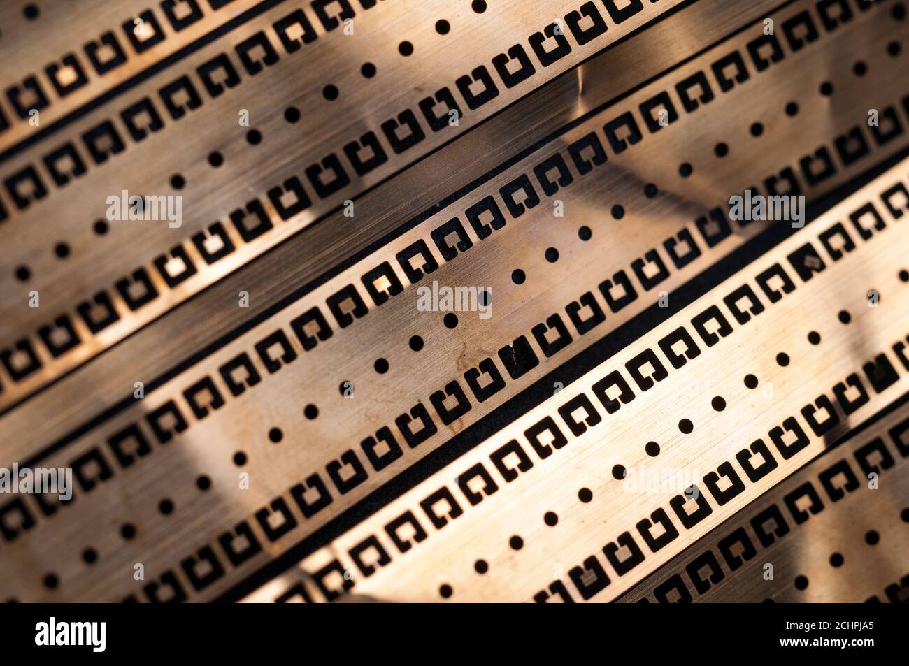 Etched metal foil Stock Photo Alamy