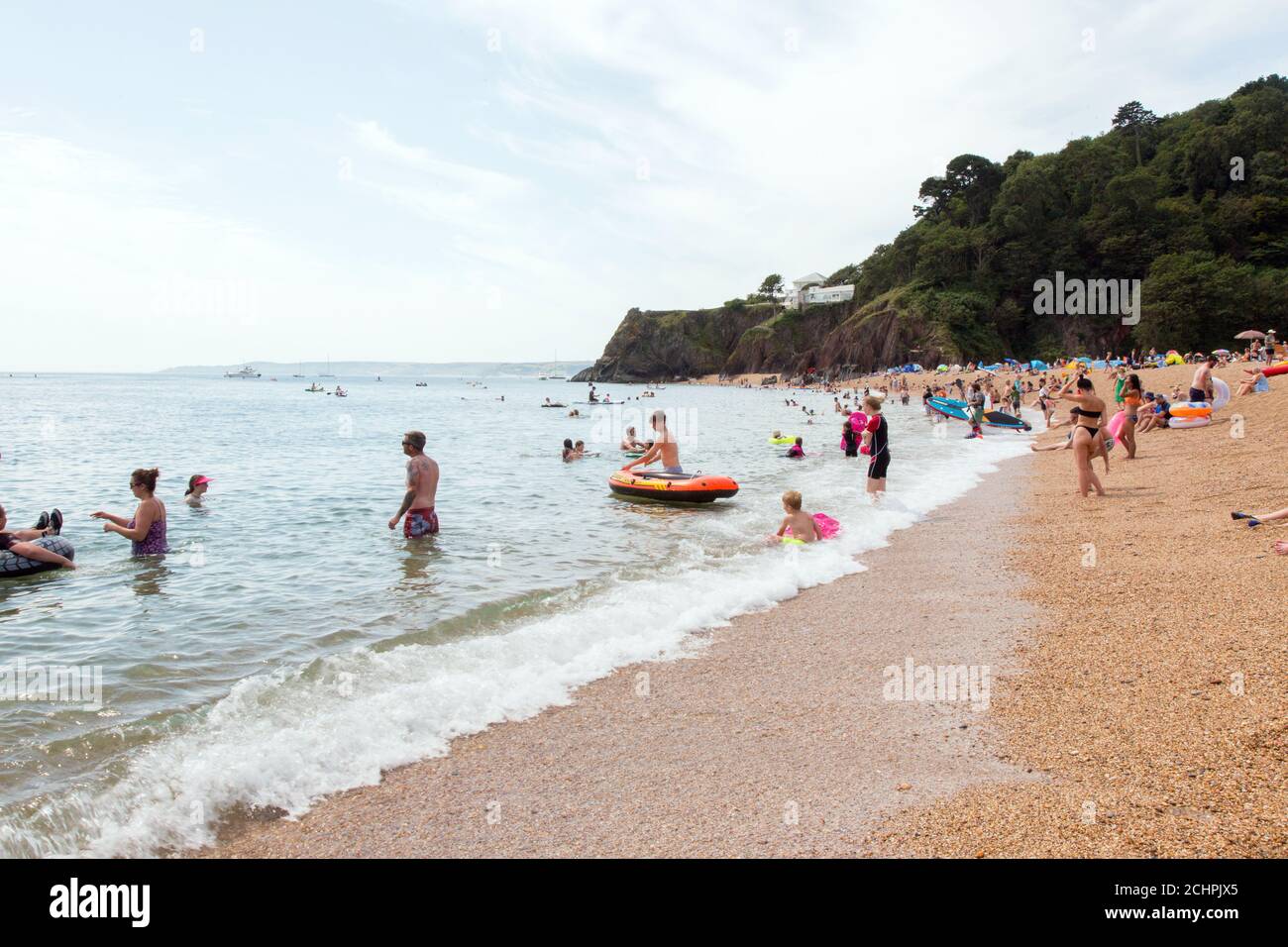 Blackpool Sands Beach, Dartmouth,Devon, England, United Kingdom. Stock Photo