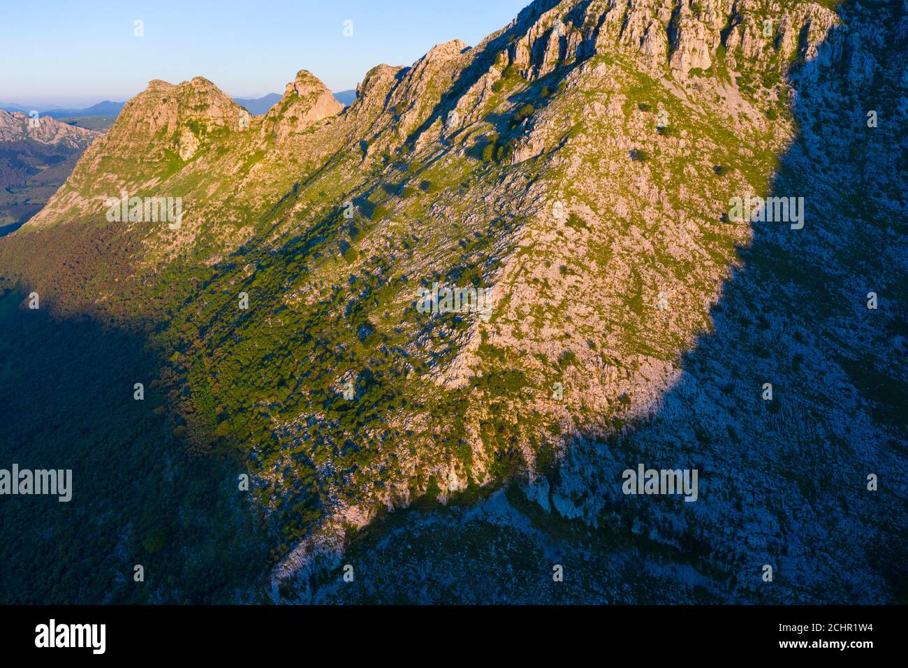 Sierra de Hornijo near Ramales de la Victoria in the Autonomous Community of Cantabria. Spain, Europe Stock Photo