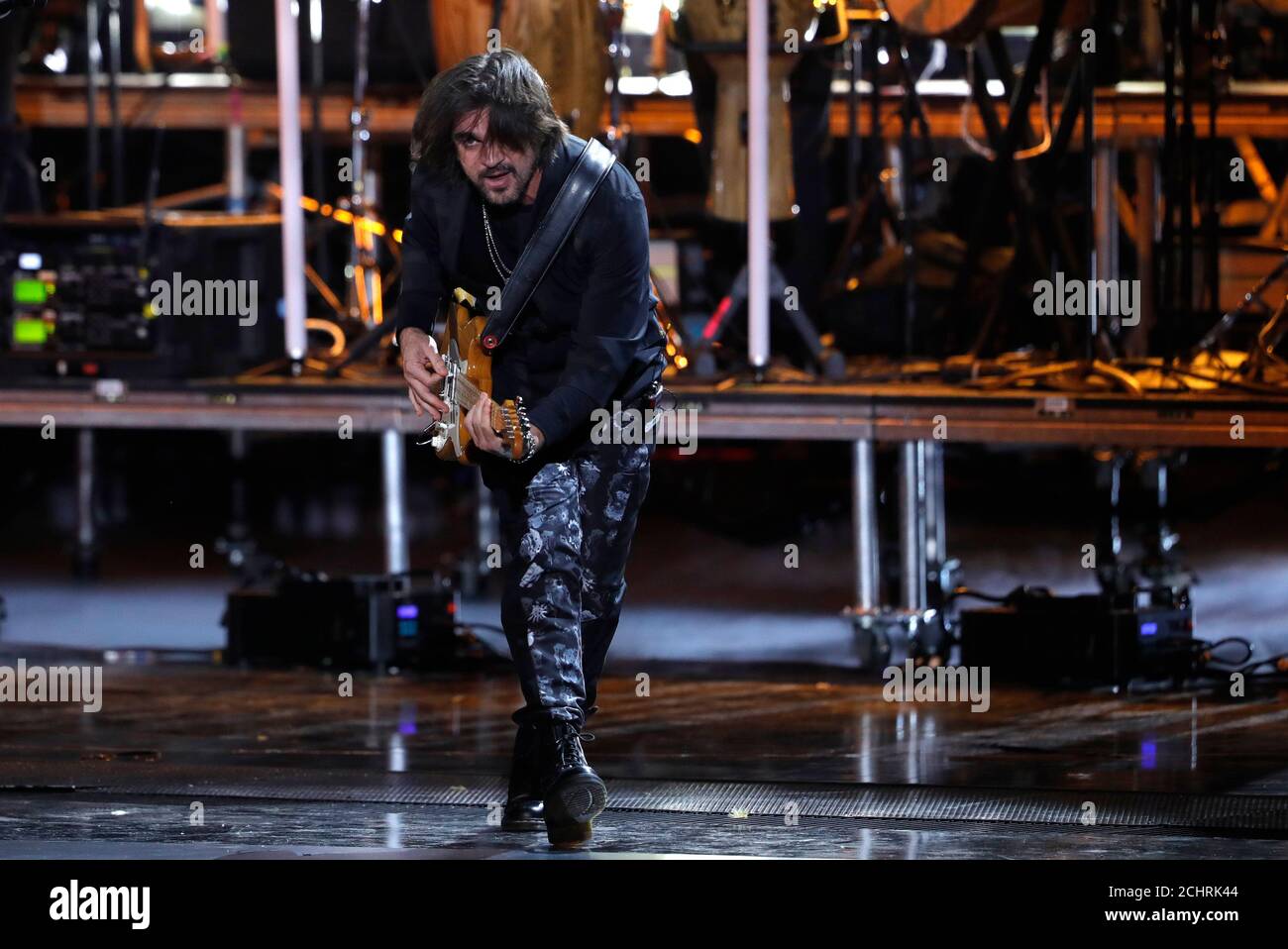 The 20th Annual Latin Grammy Awards - Show - Las Vegas, Nevada, U.S., November 14, 2019 - Juanes performs. REUTERS/Steve Marcus Stock Photo