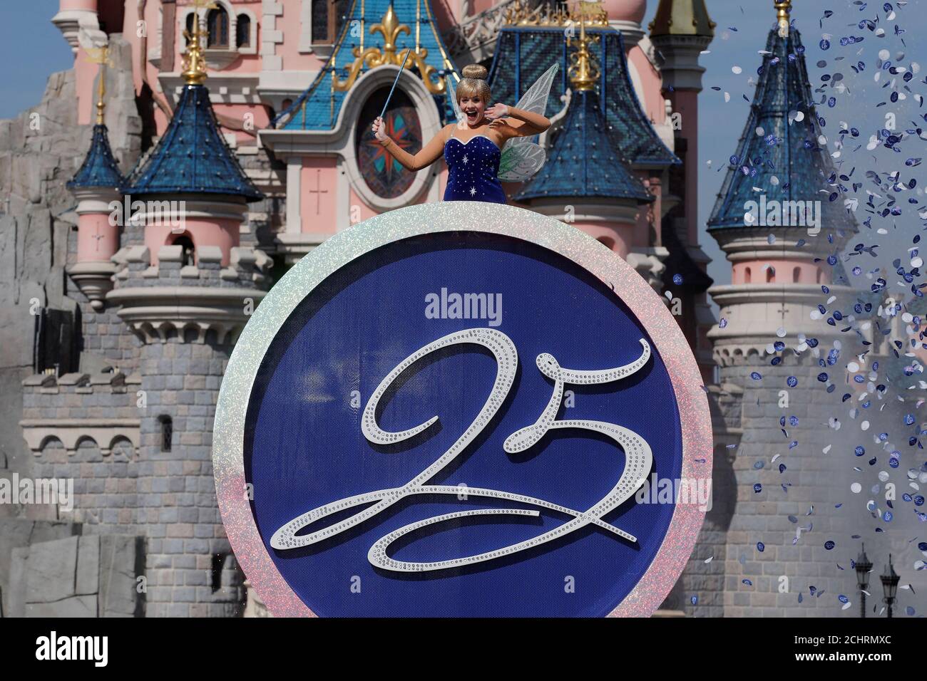 Disney Character Tinker Bell Attends The 25th Anniversary Of The Park At Disneyland Paris In Marne La Vallee Near Paris France March 25 17 Reuters Benoit Tessier Stock Photo Alamy