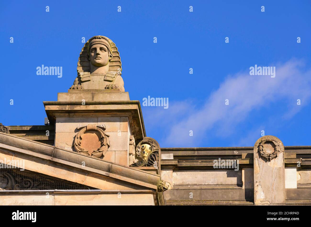 Architectural detail of the Scottish National Gallery Edinburgh Scotland Stock Photo