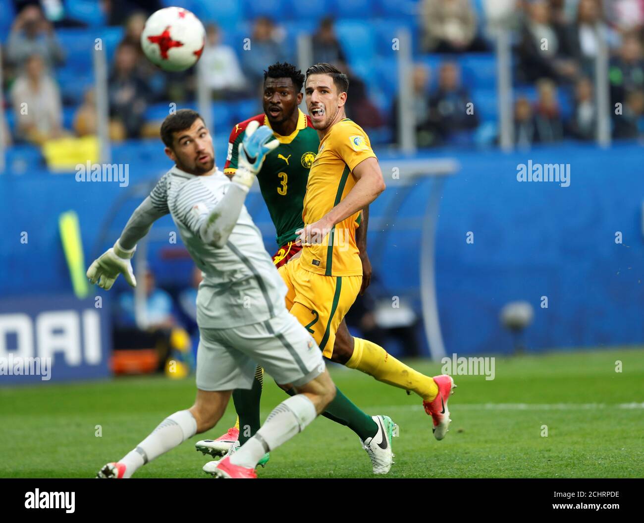 Soccer Football Cameroon V Australia Fifa Confederations Cup Russia 17 Group B Saint Petersburg Stadium St