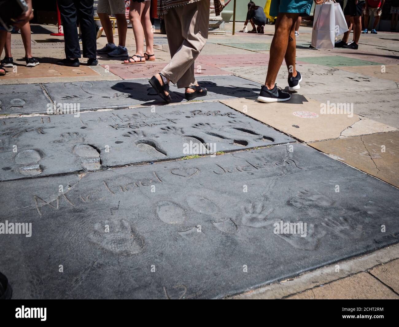 Los Angeles, California: Hollywood Boulevard and Walk of Fame. Stock Photo