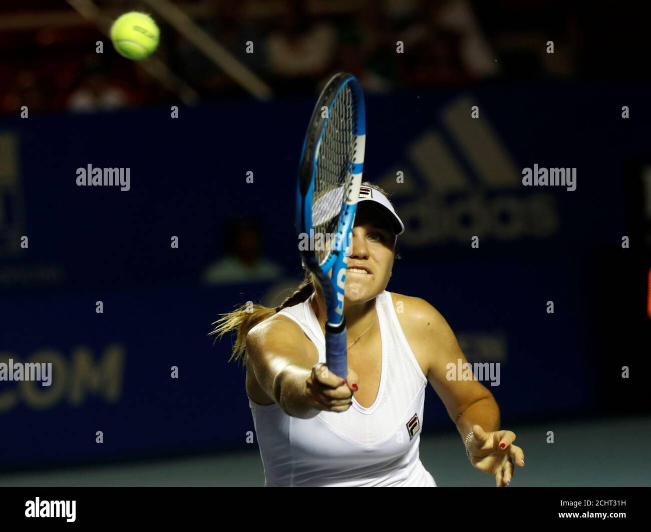 Tennis - WTA International - Acapulco Open, Acapulco, Mexico - March 1, 2019  Sofia Kenin of U.S. in action during her semi final match against Canada's  Bianca Andreescu REUTERS/Henry Romero Stock Photo - Alamy