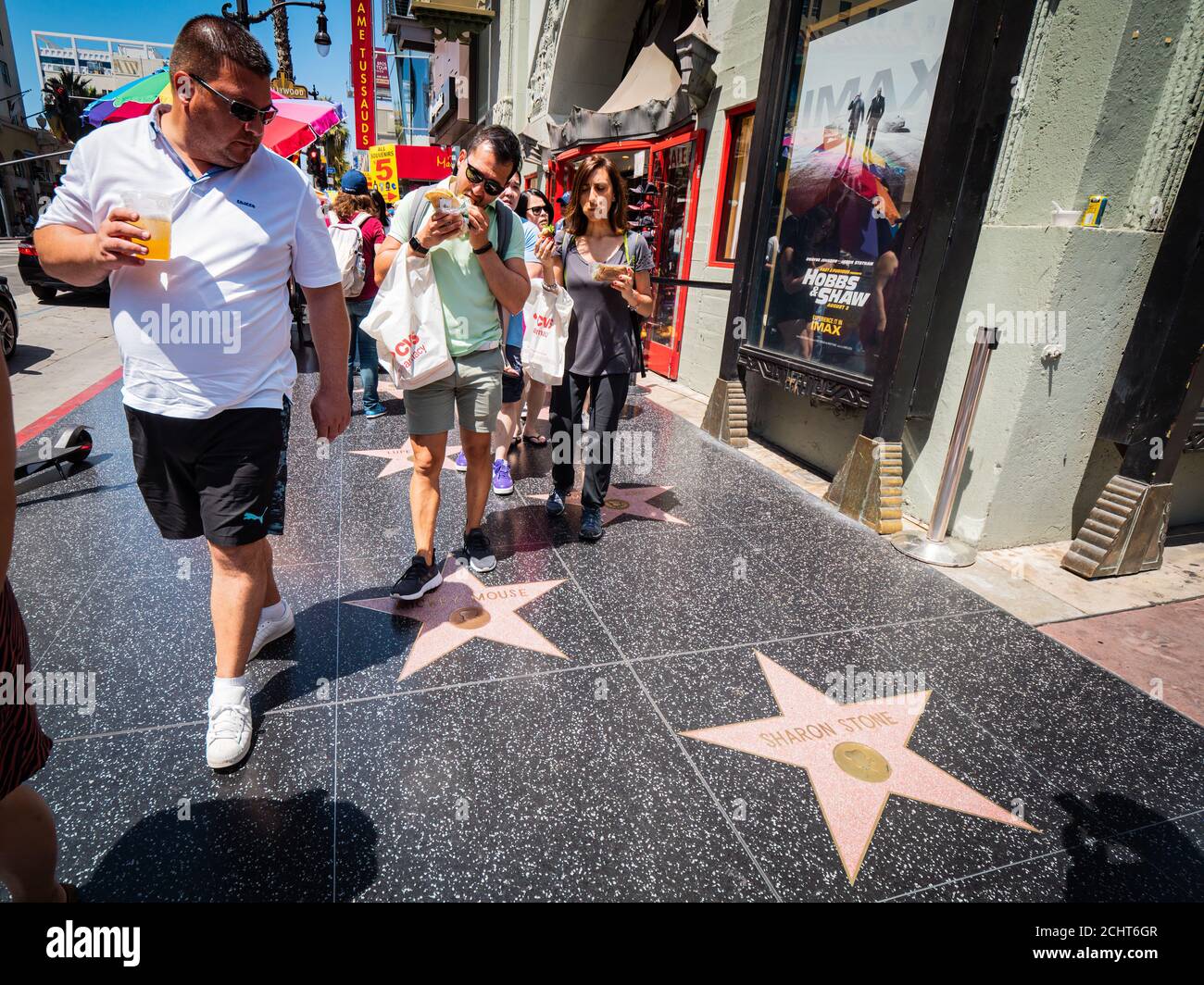 Los Angeles, California: Hollywood Boulevard and Walk of Fame Stock ...