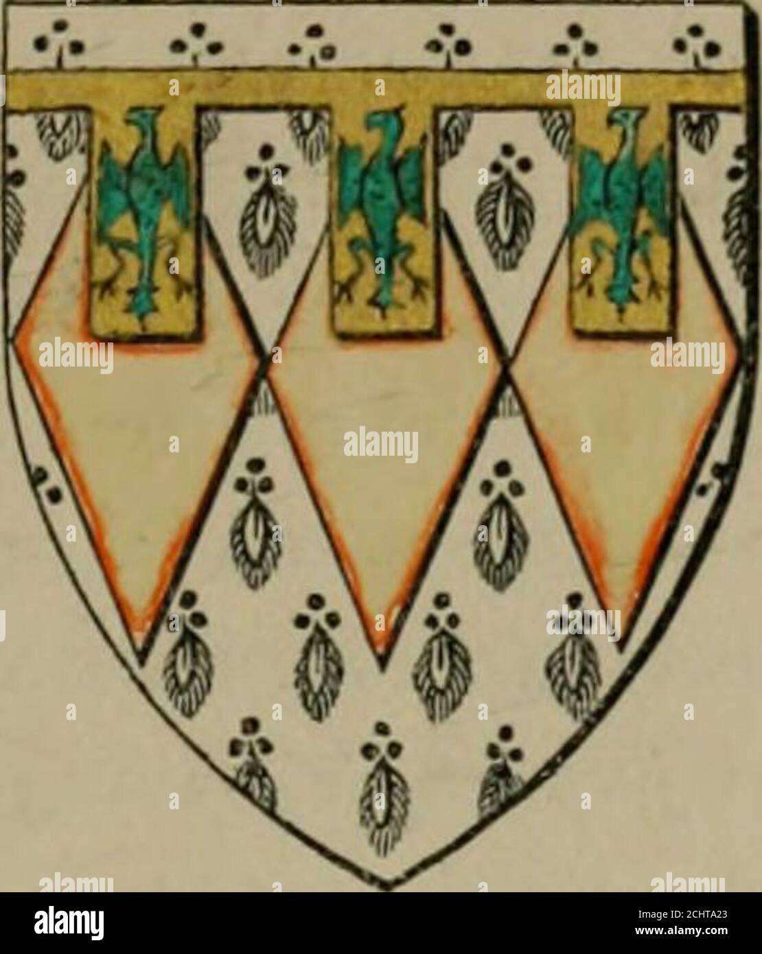 Heraldry, historical and popular . arg. and sa., a bendlet gu ...