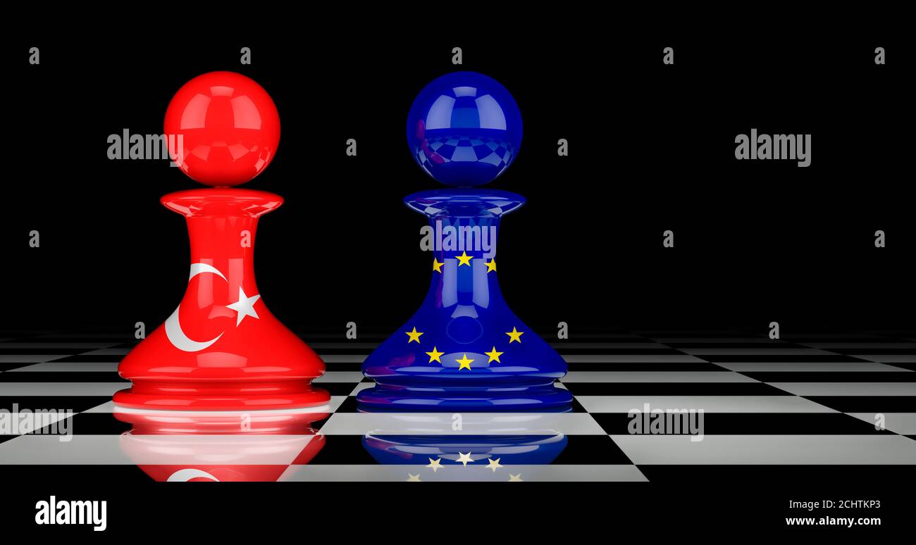 The EU and Turkey relations concept. 3D rendering Stock Photo Alamy