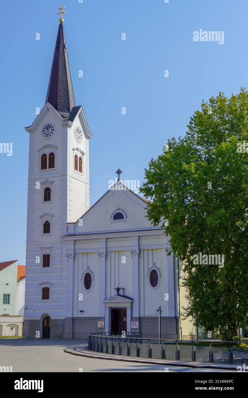 View of the cathedral Cathedral of the Exaltation of the Holy Cross-Sisak  Stock Photo - Alamy
