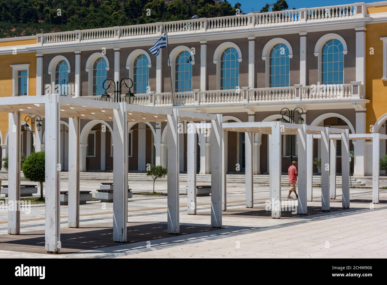 the byzantine museum in solomos square, zante town, zakynthos, greece Stock Photo