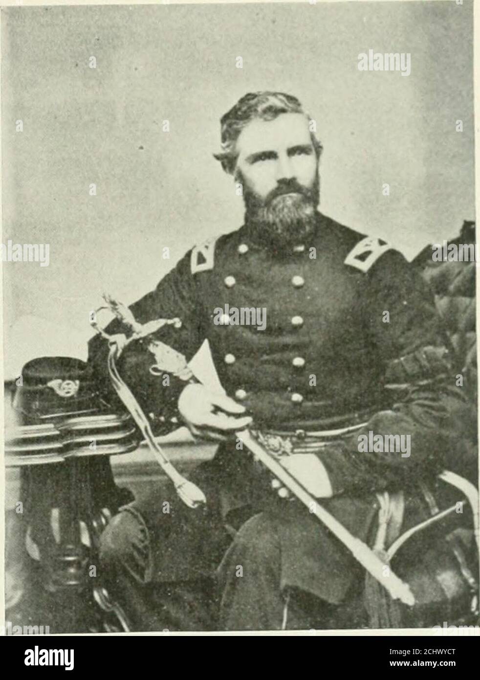 . Fitchburg past and present . GEN. JOHN W. KIMBALL. Born in Fitchburg Feb. 27. 1828. Enlisted in Fusiliers Sept. 18. 1846.Captain of and took Fusiliers as Co. B. Fifteenth Regt,. into U. S. serviceJune 28, 61. Major Aug. I. 1861 : Lieut. CoL April 29, 62: Colonel 53dRegt Nov. 10, 62 : Brevet Brig. Gen. U. S. V, March 13. 65. Selectman,assessor, tax collector: alderman77: postmaster79-87: representative64. 65. 72. 88-91 : State auditor 92-1900. U.S.pension agent73-77 :custodian Bureau Engraving and Printing, Washington. 77-79. G.A. R..Mass. Dept.. Commander 1872. Loyal Legion. Society Army of Stock Photo