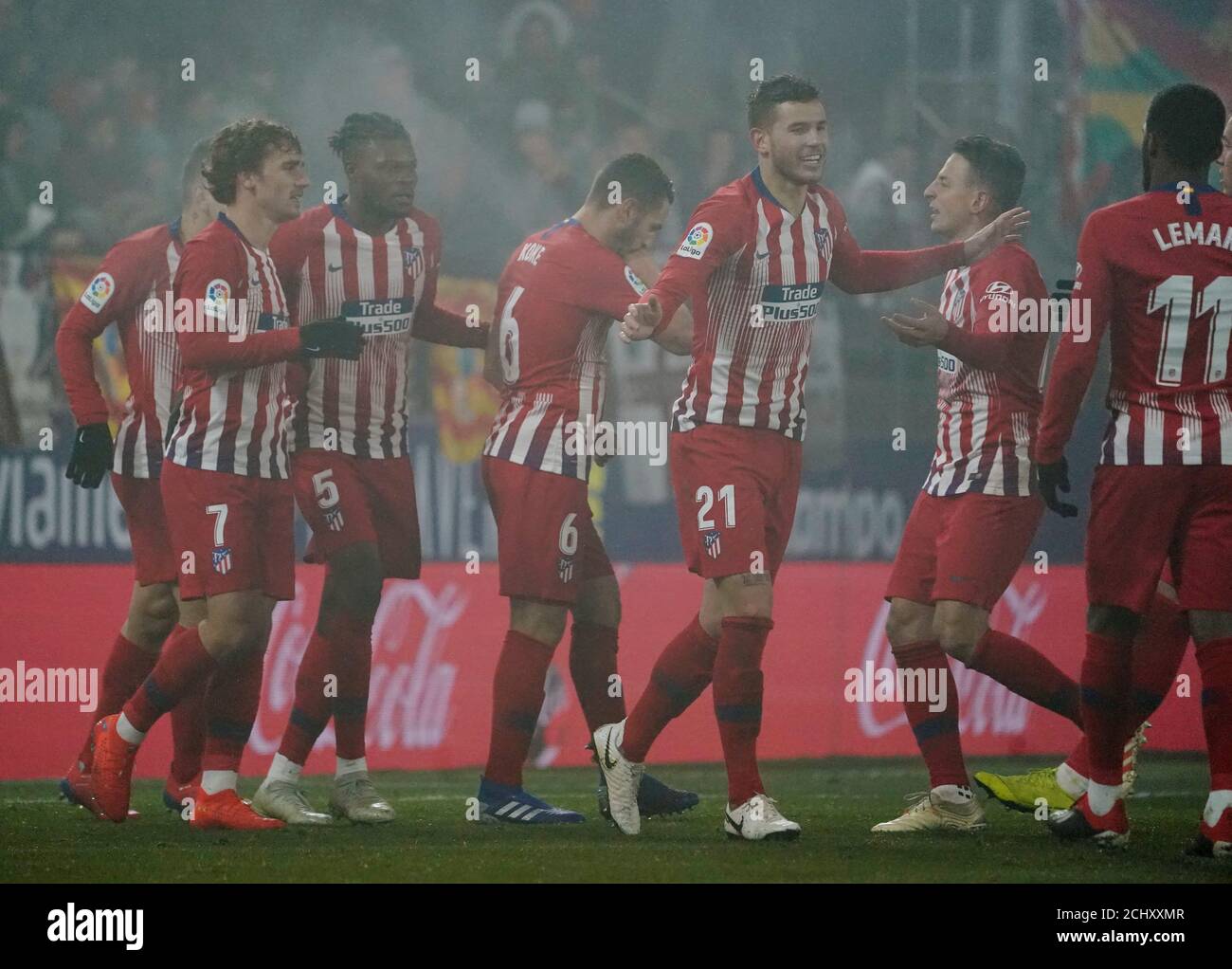 Soccer Football - La Liga Santander - SD Huesca v Atletico Madrid - Estadio  El Alcoraz, Huesca, Spain - January