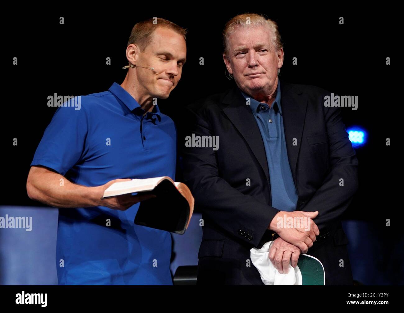 u-s-president-donald-trump-stands-on-stage-as-pastor-david-platt-prays-for-him-at-the-mclean-bible-church-in-vienna-virginia-u-s-june-2-2019-reuters-joshua-roberts-stock-photo-alamy