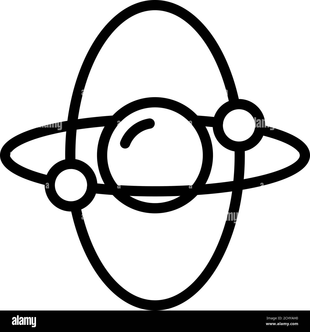 Attitude gyroscope icon, outline style Stock Vector