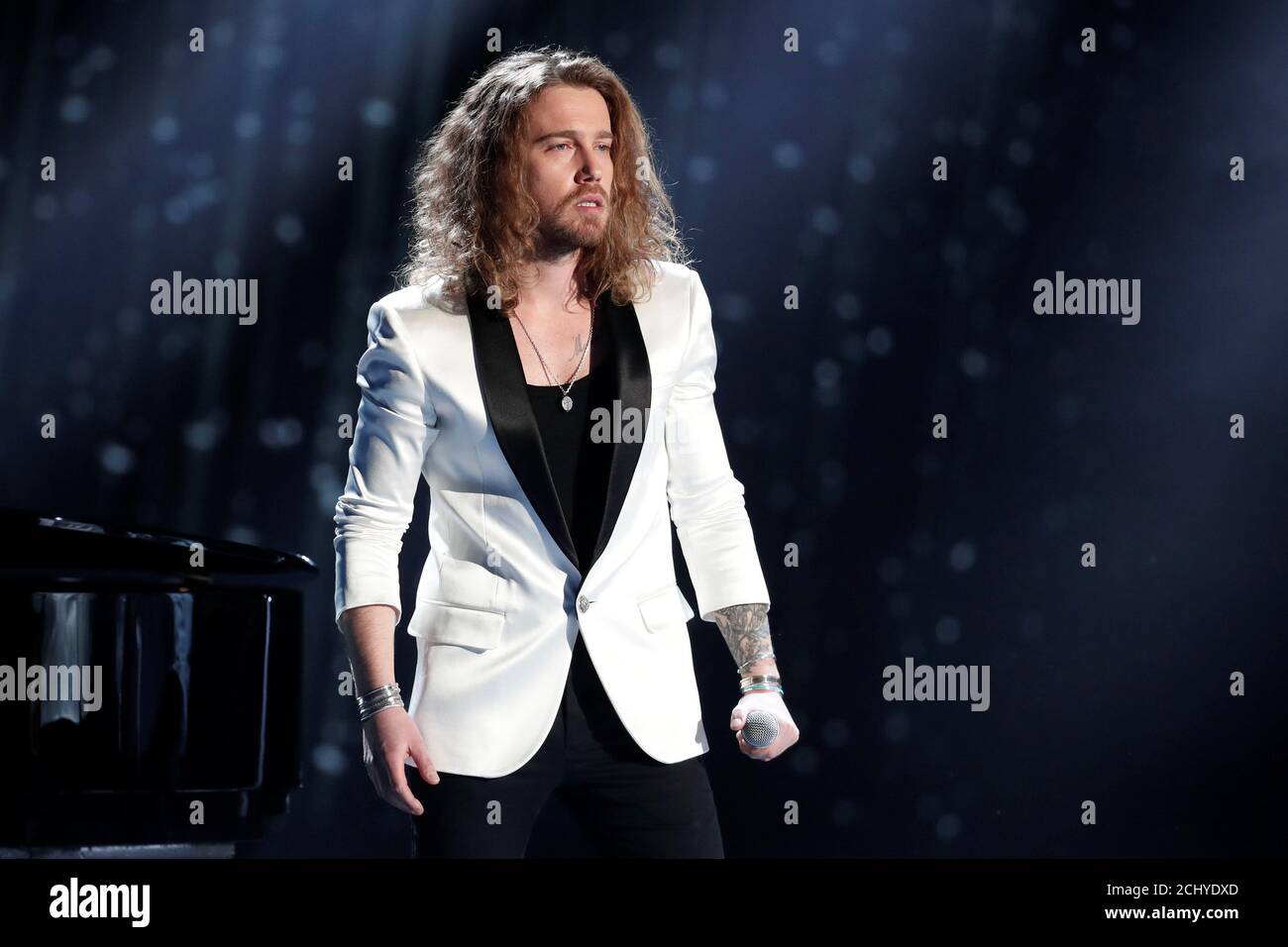 French Singer Julien Dore Performs On Stage During The 33rd Victoires De La Musique French Music Awards Ceremony In Paris France February 9 2018 Picture Taken February 9 2018 Reuters Benoit Tessier Stock Photo Alamy alamy