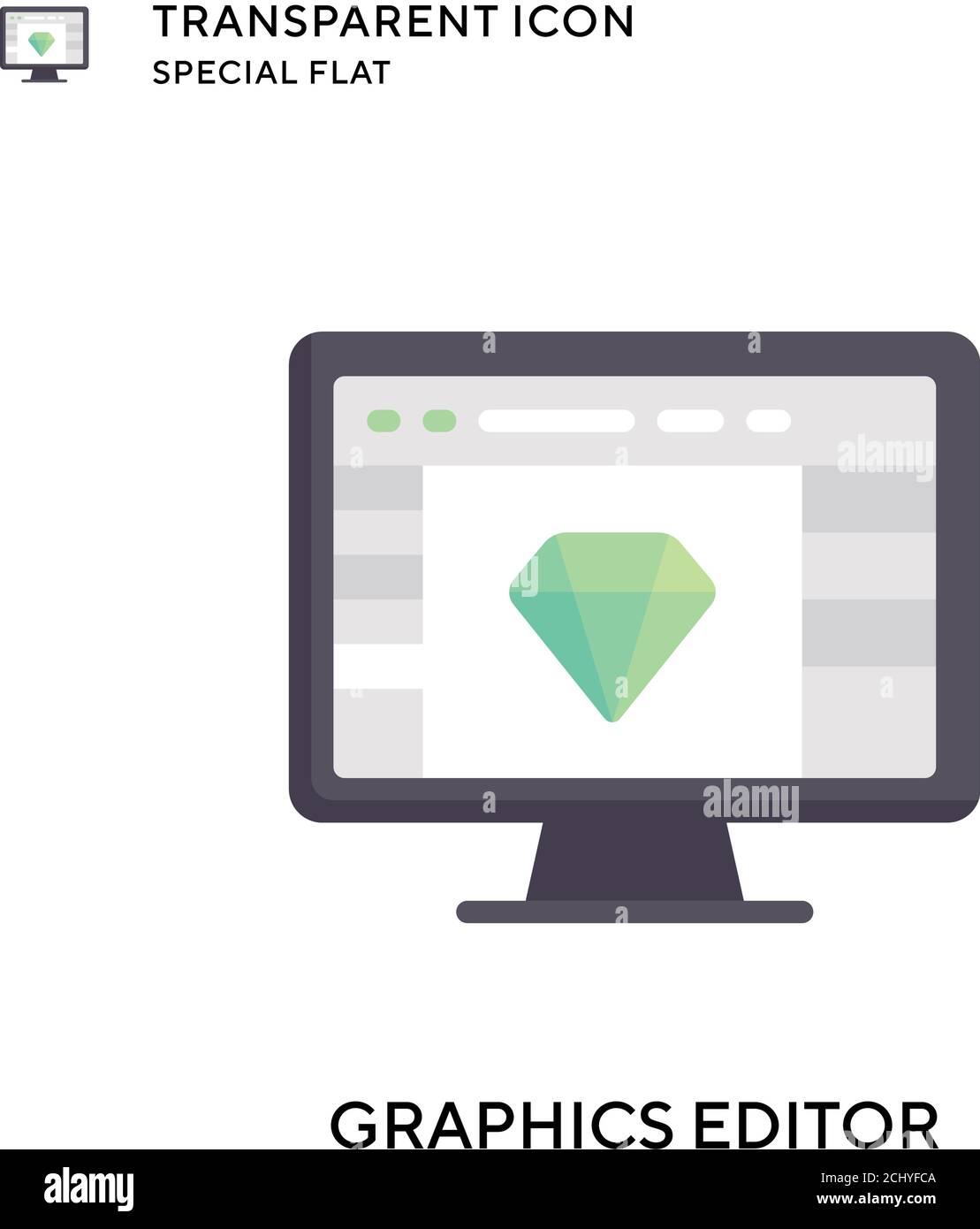 Graphics editor vector icon. Flat style illustration. EPS 10 vector ...