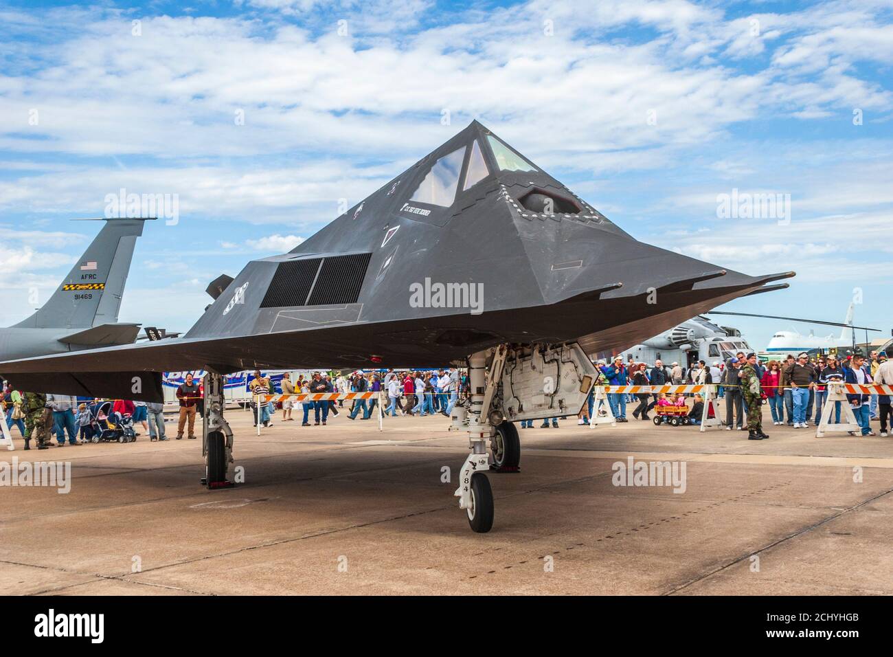 Lockheed F117 Nighthawk Stealth Aircraft at Wings Over Houston Air