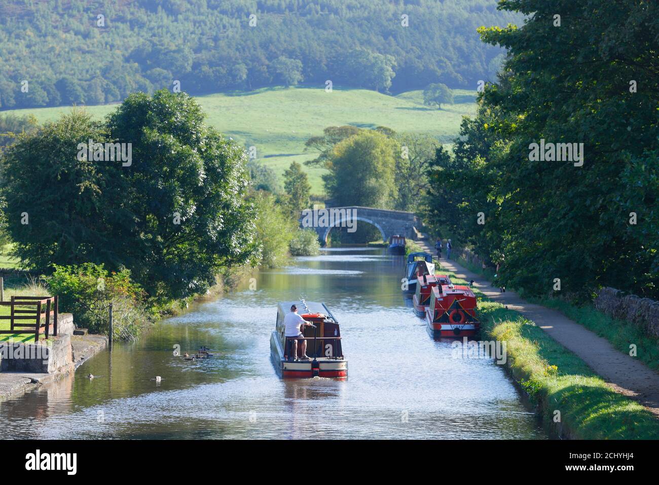 Canal in Gargrave, North Yorkshire Stock Photo