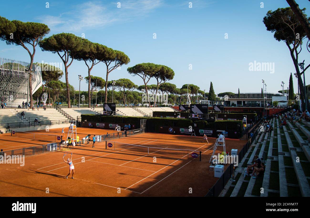 General view at the 2020 Internazionali BNL d'Italia WTA Premier 5 tennis  tournament on September 14, 2020 at Foro Italico in Rome, Italy - Photo Rob  Prange / Spain DPPI / DPPI