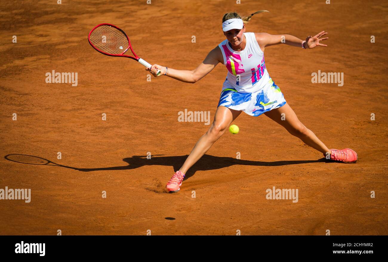 Donna Vekic of Croatia during the first round of the 2020 Internazionali  BNL d'Italia WTA Premier 5 tennis tournament on September 14, 2020 at Foro  Italico in Rome, Italy - Photo Rob