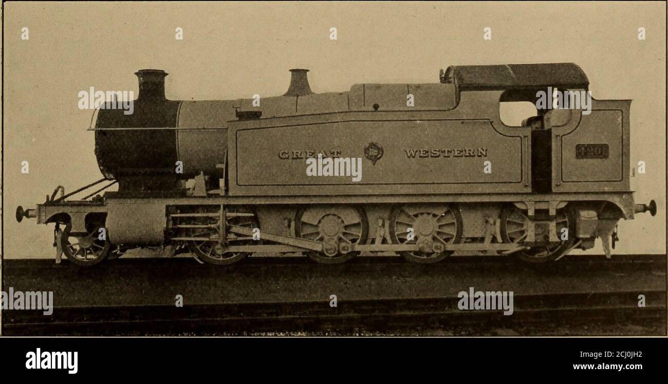 . Cassier's magazine . resemblance tothe locomotives of the English GreatNorthern Railway. Eight-coupled locomotives are nowso general for heavy freight servicethat examples of interesting practiceare far too numerous to permit ofreference to more than two or threeof them. The engine shown in Fig. 19 is oneof a series constructed by the VulcanFoundry Company, of Newton-le-Willows, for the North Western divi- sion of the Indian State Railways.In general features it accords withthe standard practice of Indian rail-ways, employing large boilers, withBelpaire fireboxes and Walschaertvalve gear. An Stock Photo