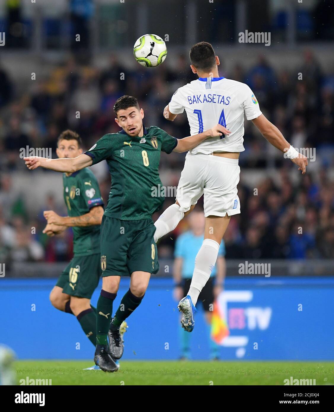 Soccer Football Euro Qualifier Group J Italy V Greece Stadio Olimpico Rome Italy October 12 19 Italy S Jorginho In Action With Greece S Anastasios Bakasetas Reuters Alberto Lingria Stock Photo Alamy Soccer Football Euro Qualifier Group J Italy V Greece Stadio Olimpico Rome Italy October 12 19 Italy S Jorginho In Action With Greece S Anastasios Bakasetas Reuters Alberto Lingria Stock Photo Alamy