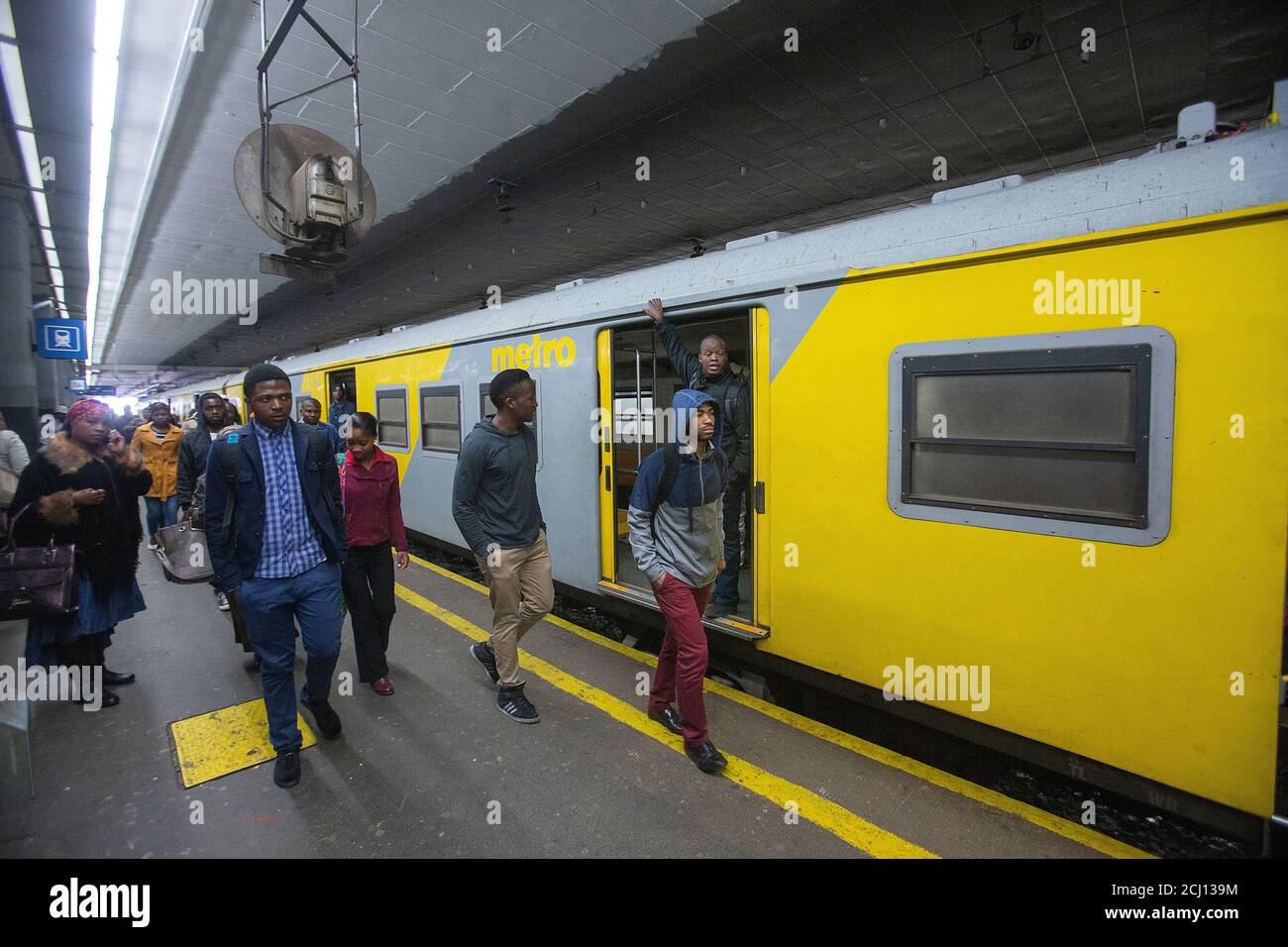 Metro Rail Train in Johannesburg, South Africa Stock Photo Alamy