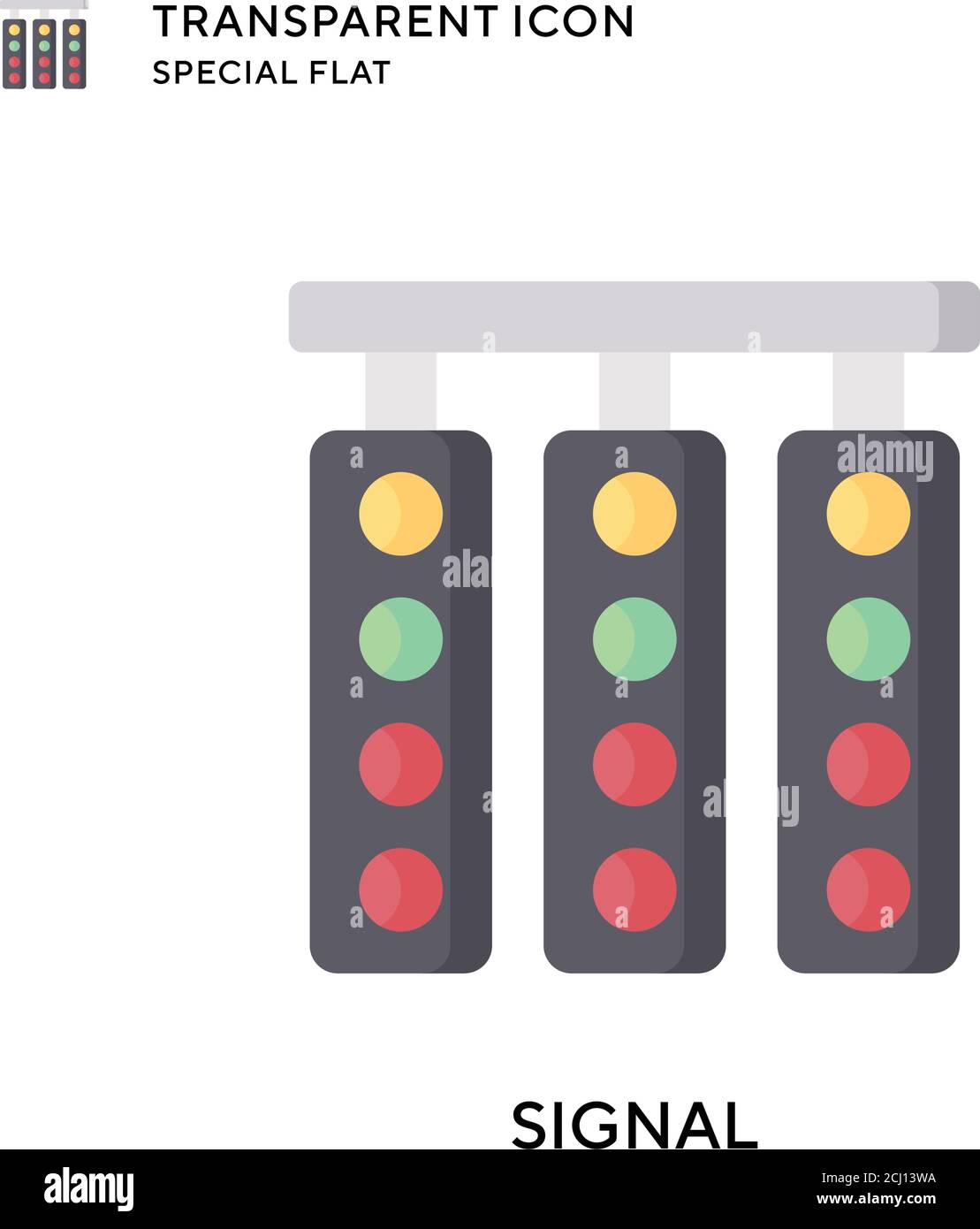 Signal vector icon. Flat style illustration. EPS 10 vector Stock Vector ...