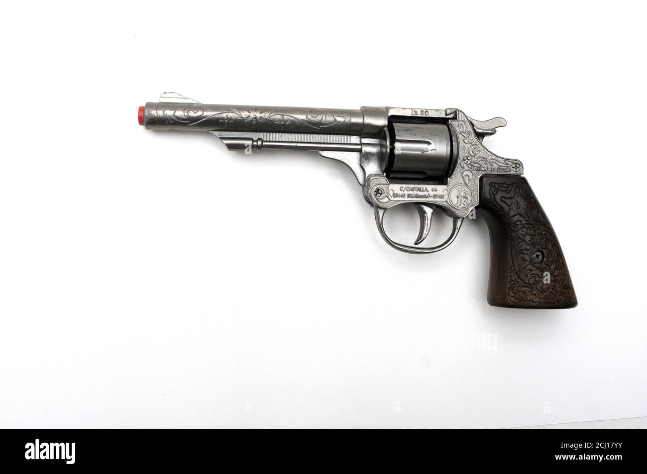 VINTAGE TOY COWBOY GUN Stock Photo