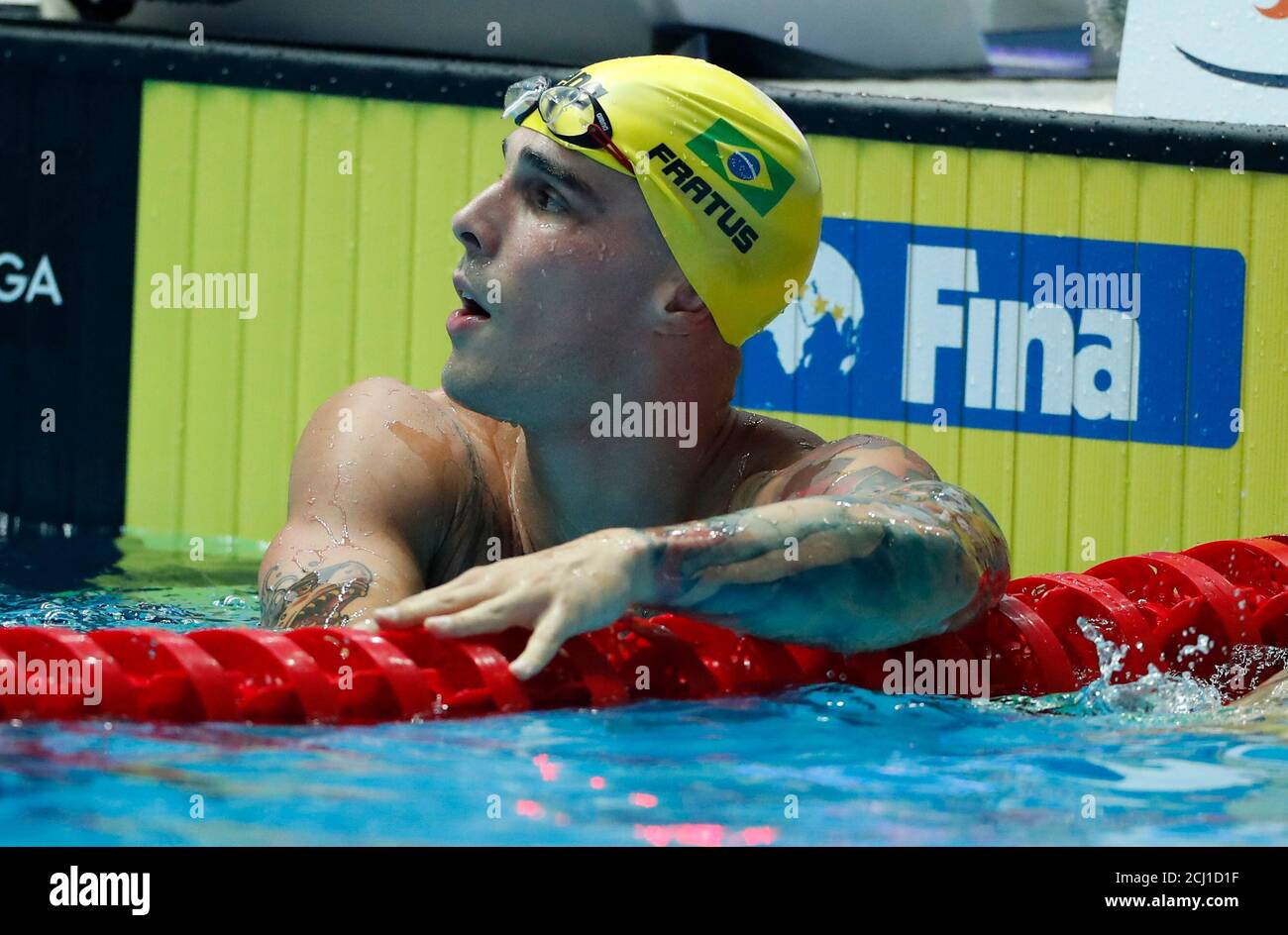 Swimming 18th Fina World Swimming Championships Men S 50m Freestyle Semifinals Nambu University Municipal Aquatics Center Gwangju South Korea July 26 2019 Bruno Fratus Of Brazil After Race Reuters Evgenia Novozhenina Stock Photo Alamy