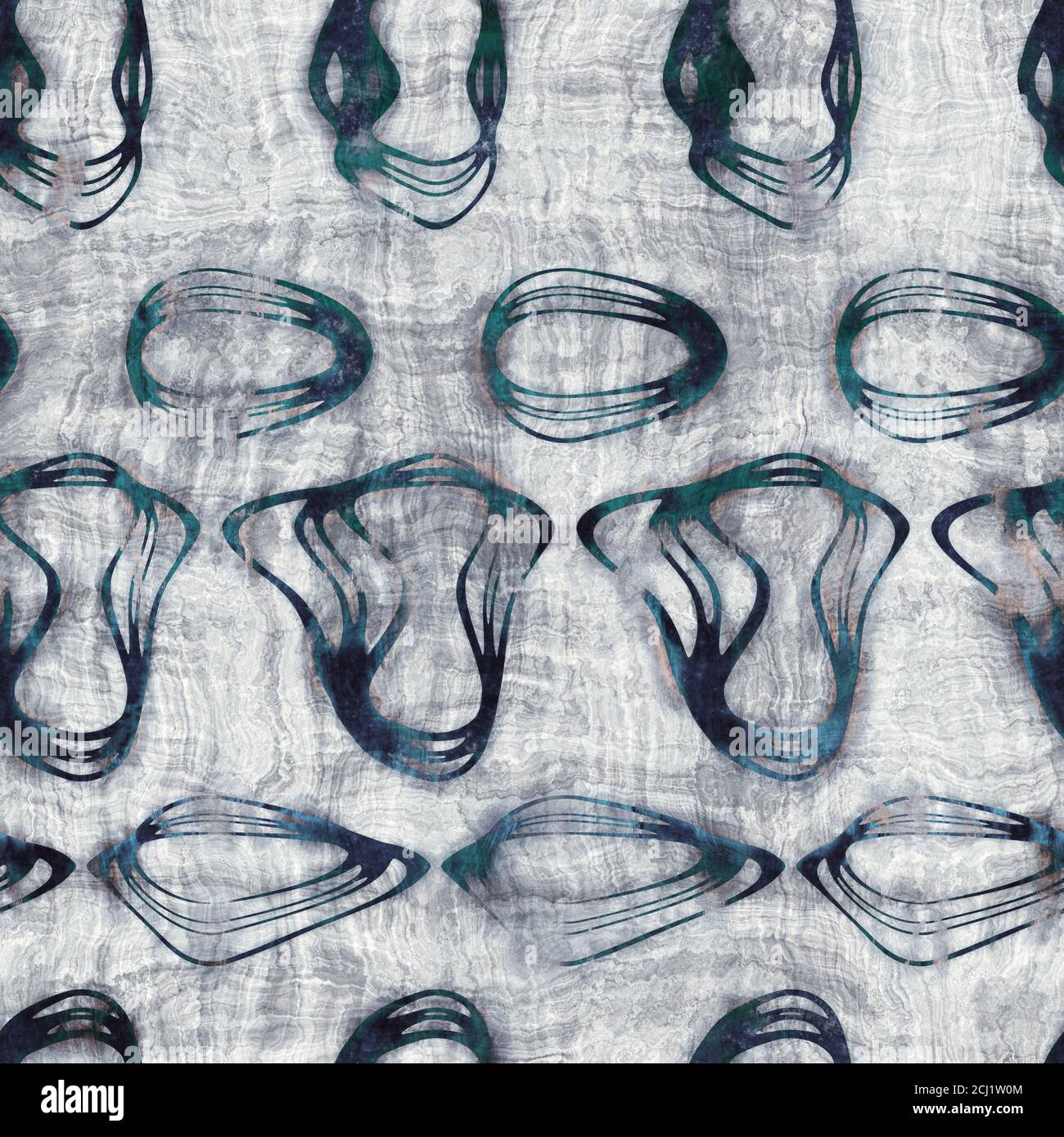 Patterns Blobby Blue, turquoise, and blue textured blobby pattern Stock Photo - Alamy
