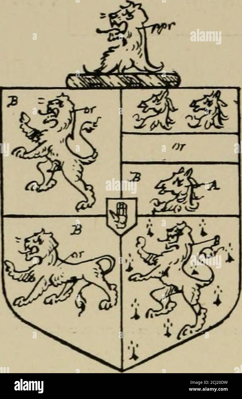 . The visitations of the county of Sussex made and taken in the years 1530, Thomas Benolte, Clarenceux king of arms; and 1633-4 by John Philipot, Somerset herald, and George Owen, York herald, for Sir John Burroughs, Garter, and Sir Richard St. George, Clarenceux . S William Meredith of StaDslie=pJane da. of S- Tho: Palmerin Com: Denbigh. I of Wingham, Bar^. S William Meredith of lieeds Priory=pSusanna, da. ofin Com. Kent, Bar*. 1663. I Barker. 2. William. 3. Roger. Richard Meredith of=f=Siisanna da. of Phillip Skippon Leeds, s. & h: of Norf: Ar. I III WilHam s. & h. set. 6 An 1663. Richard. M Stock Photo
