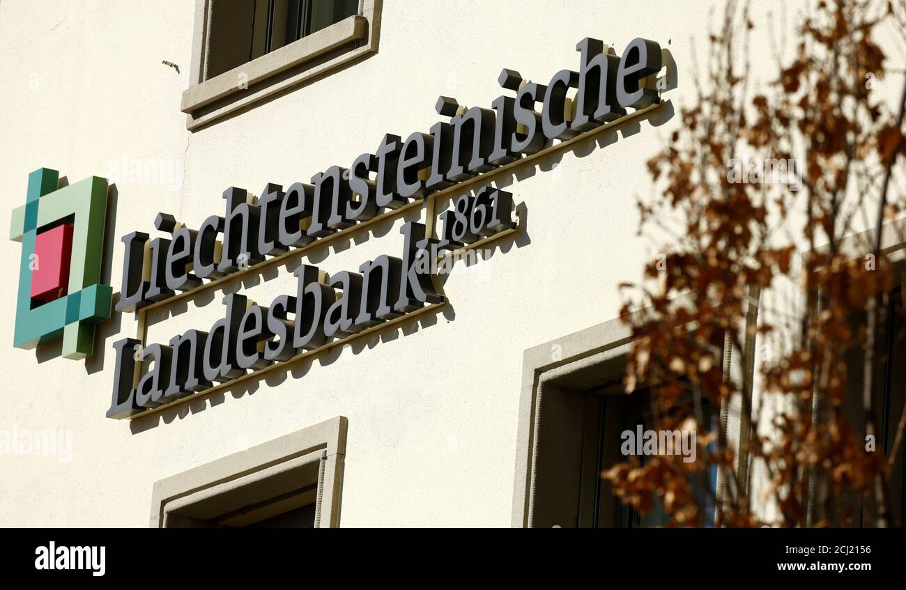 The Logo Of Liechtensteinische Landesbank Bank Is Seen At Its Headquarters In Vaduz Liechtenstein February 25 19 Picture Taken February 25 19 Reuters Arnd Wiegmann Stock Photo Alamy