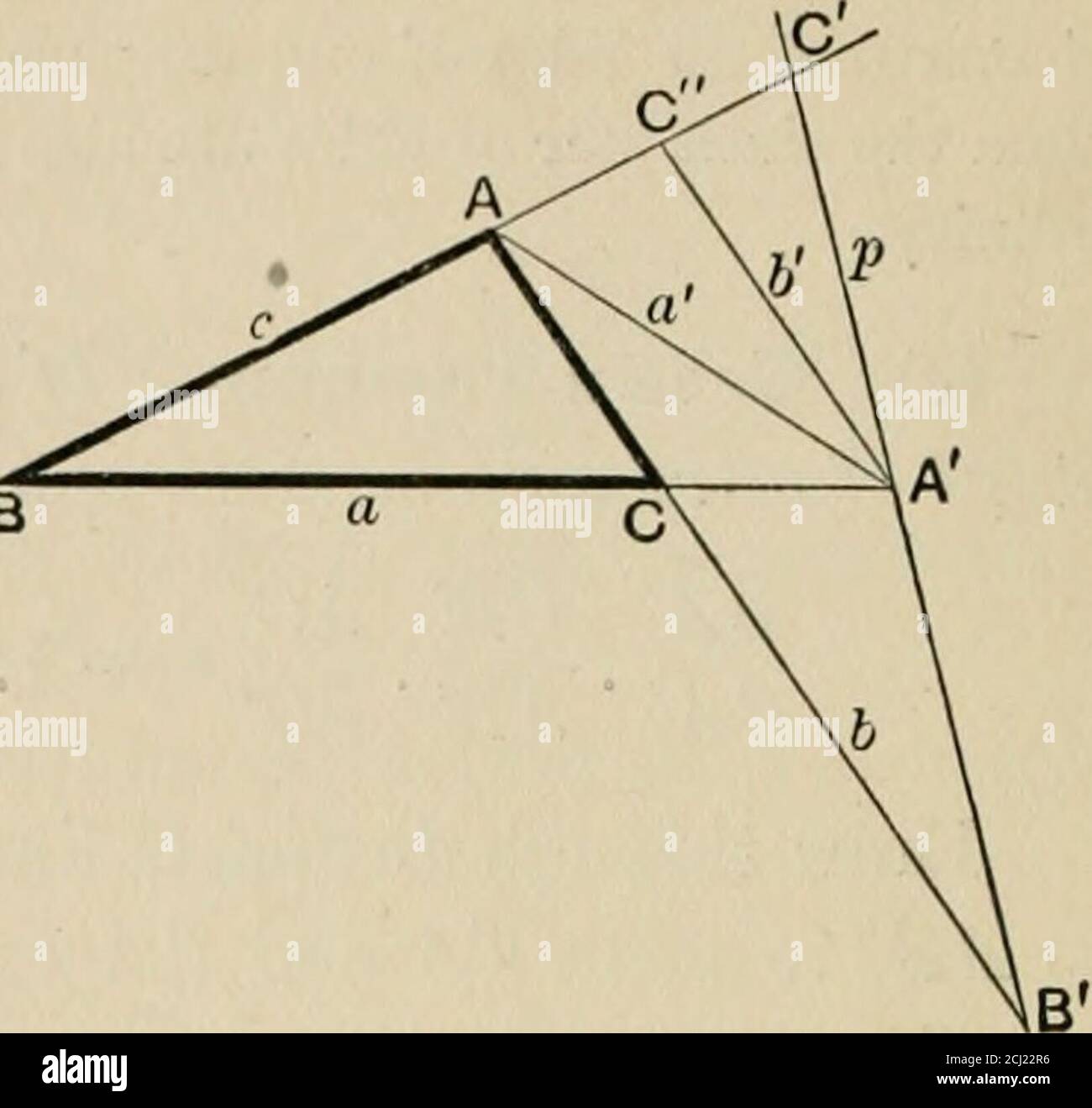 The Principles Of Projective Geometry Applied To The Straight Line And Conic Ab Accb Baf Ca Conversely If Points Abc Are Taken On The Sides Of A Triangle Abc