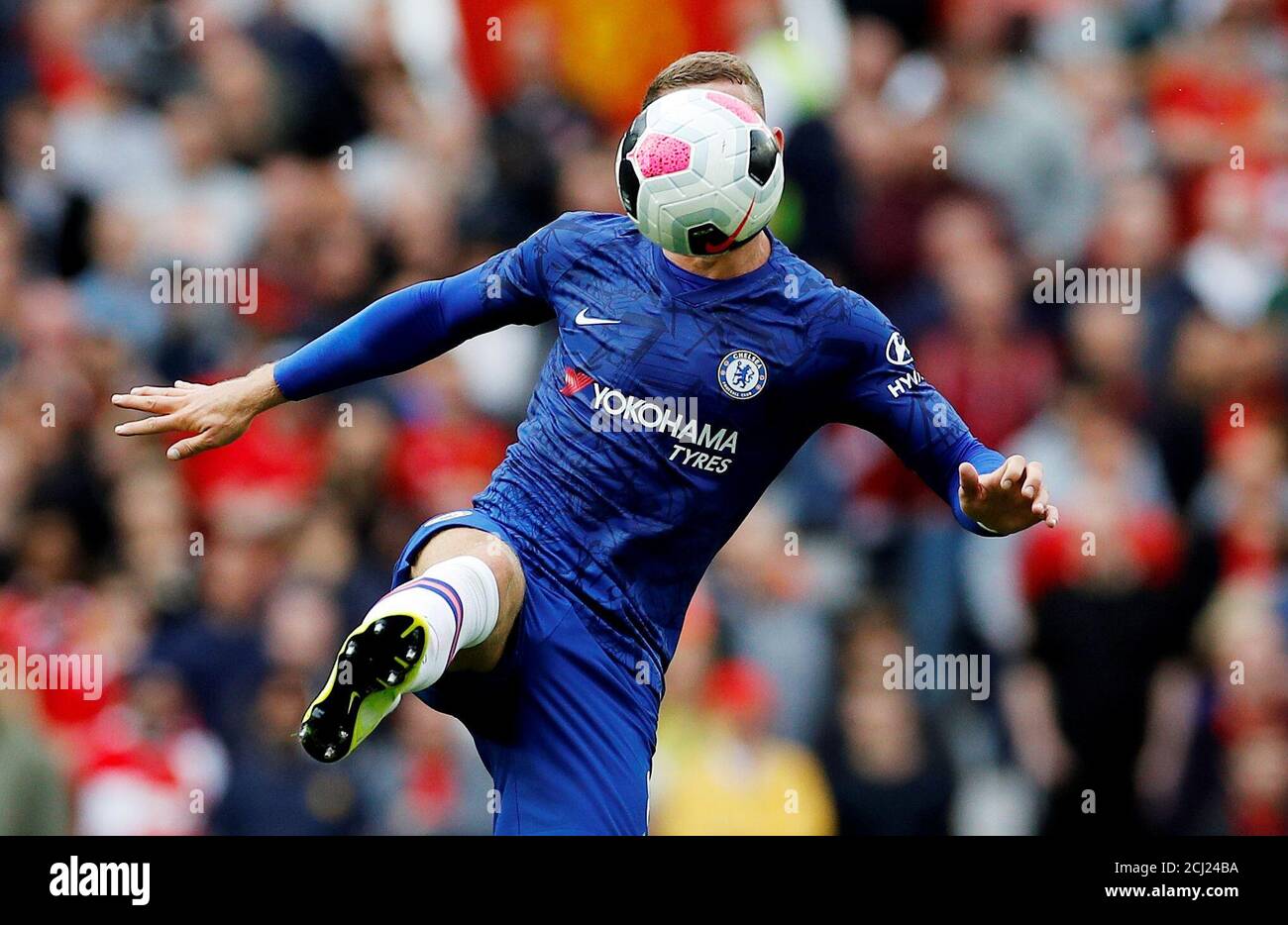 Soccer Football - Premier League - Manchester United v Chelsea - Old Trafford, Manchester, Britain - August 11, 2019  Chelsea's Ross Barkley in action  REUTERS/Phil Noble  EDITORIAL USE ONLY. No use with unauthorized audio, video, data, fixture lists, club/league logos or 'live' services. Online in-match use limited to 75 images, no video emulation. No use in betting, games or single club/league/player publications.  Please contact your account representative for further details. Stock Photo