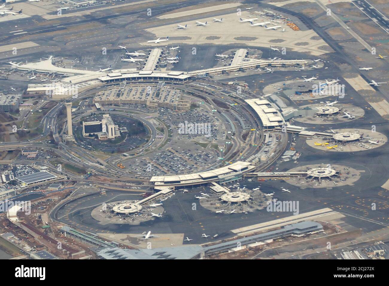 Aerial view of newark liberty international airport hi-res stock  photography and images - Alamy