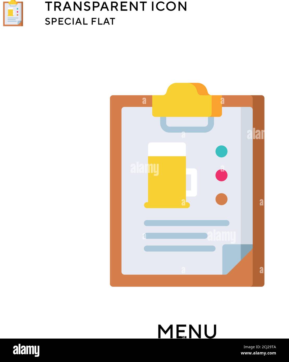 Menu vector icon. Flat style illustration. EPS 10 vector Stock Vector ...