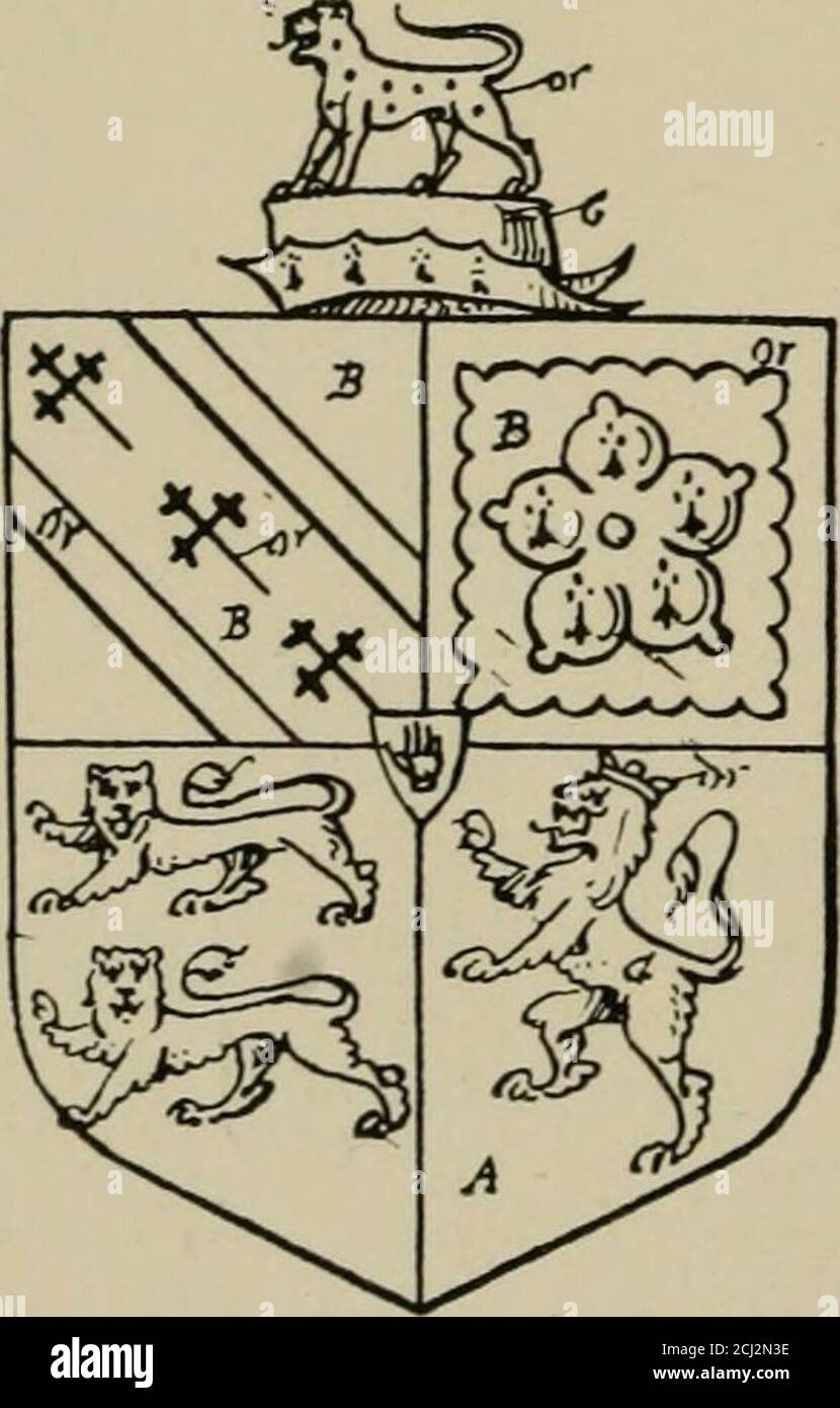 . The visitations of the county of Sussex made and taken in the years 1530, Thomas Benolte, Clarenceux king of arms; and 1633-4 by John Philipot, Somerset herald, and George Owen, York herald, for Sir John Burroughs, Garter, and Sir Richard St. George, Clarenceux . Iiin3. IS, S7.] mpencil Edward King of Brora ley =f:Mary, da. & coh: of Rich; in Com. Kent, g^ 1663. Gratwicke of Bromley,Gent. Arnold, s. & h. xt. 1 An 1663. EDW: KING. 92 THE VISITATION OF KENT IN 1663—1668. UtttfttU. [D. IS, 35.[• Alisc. Gen. et Her. New Serie-t, iv., 39S. Howards Pedigrees, 1887, p. 57. Vid. C. 28, p. 3, b^.Th Stock Photo
