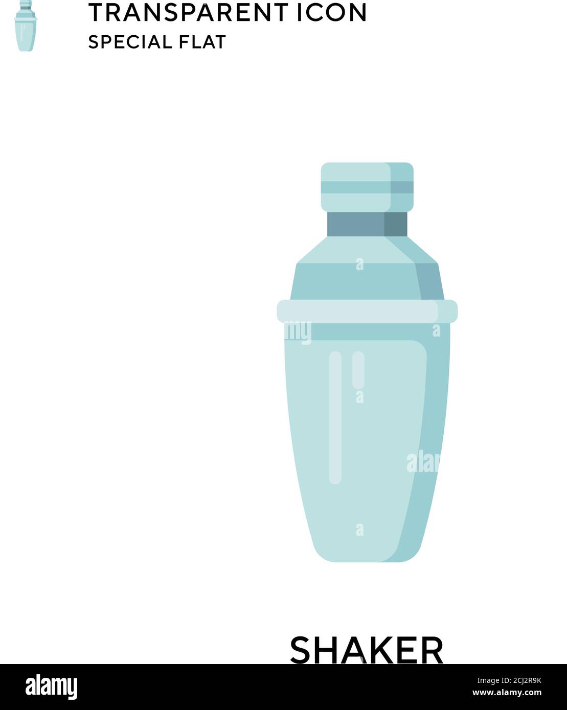 Shaker vector icon. Flat style illustration. EPS 10 vector. Stock Vector