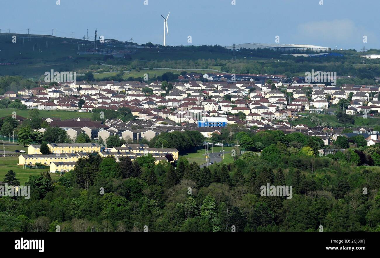 Gurnos housing estate hires stock photography and images Alamy