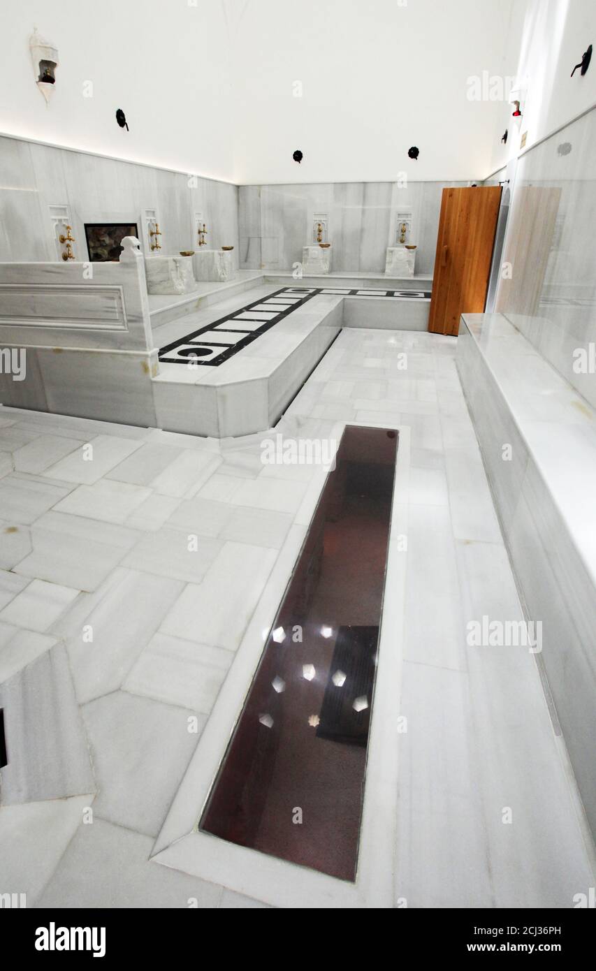 Inside of the Ayasofya Hurrem Sultan Bath (Hamam) in Sultanahmet