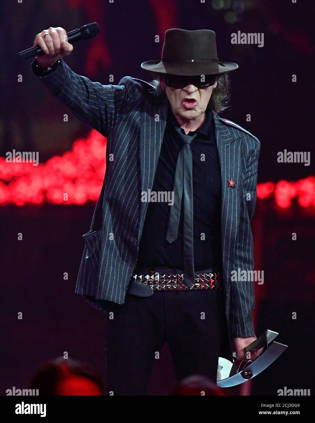 German singer Udo Lindenberg performs during the 2017 Echo Music Award  ceremony in Berlin, Germany April 6, 2017. REUTERS/Tobias Schwarz/Pool  Stock Photo - Alamy