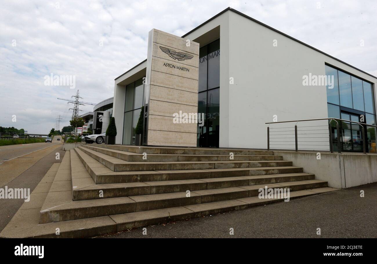A general view shows the showroom for Aston Martin sports cars of Swiss  Emil Frey AG in Safenwil, Switzerland, May 31, 2017. REUTERS/Arnd Wiegmann  Stock Photo - Alamy
