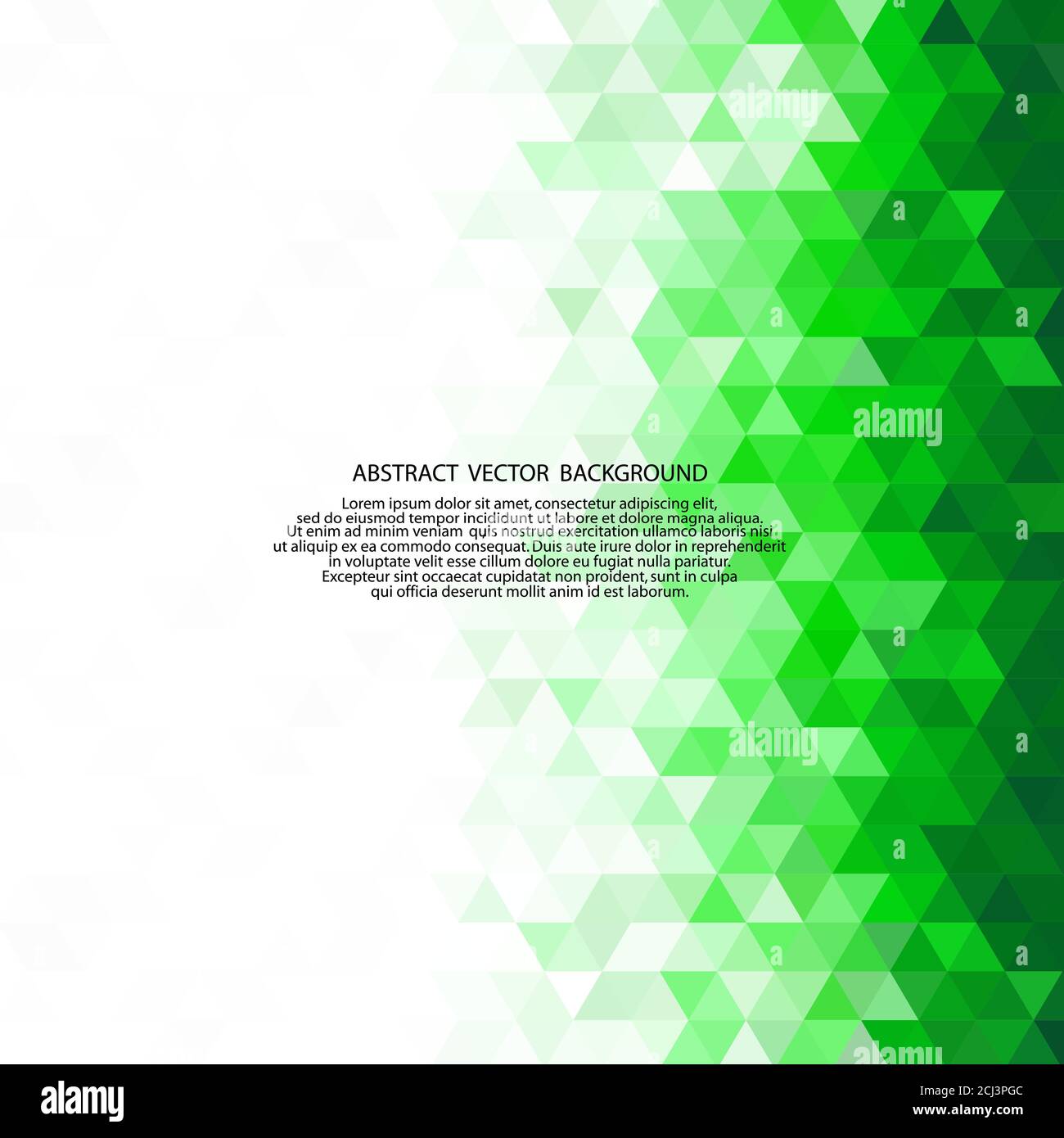Abstract vector background. Design element - green triangles Stock ...